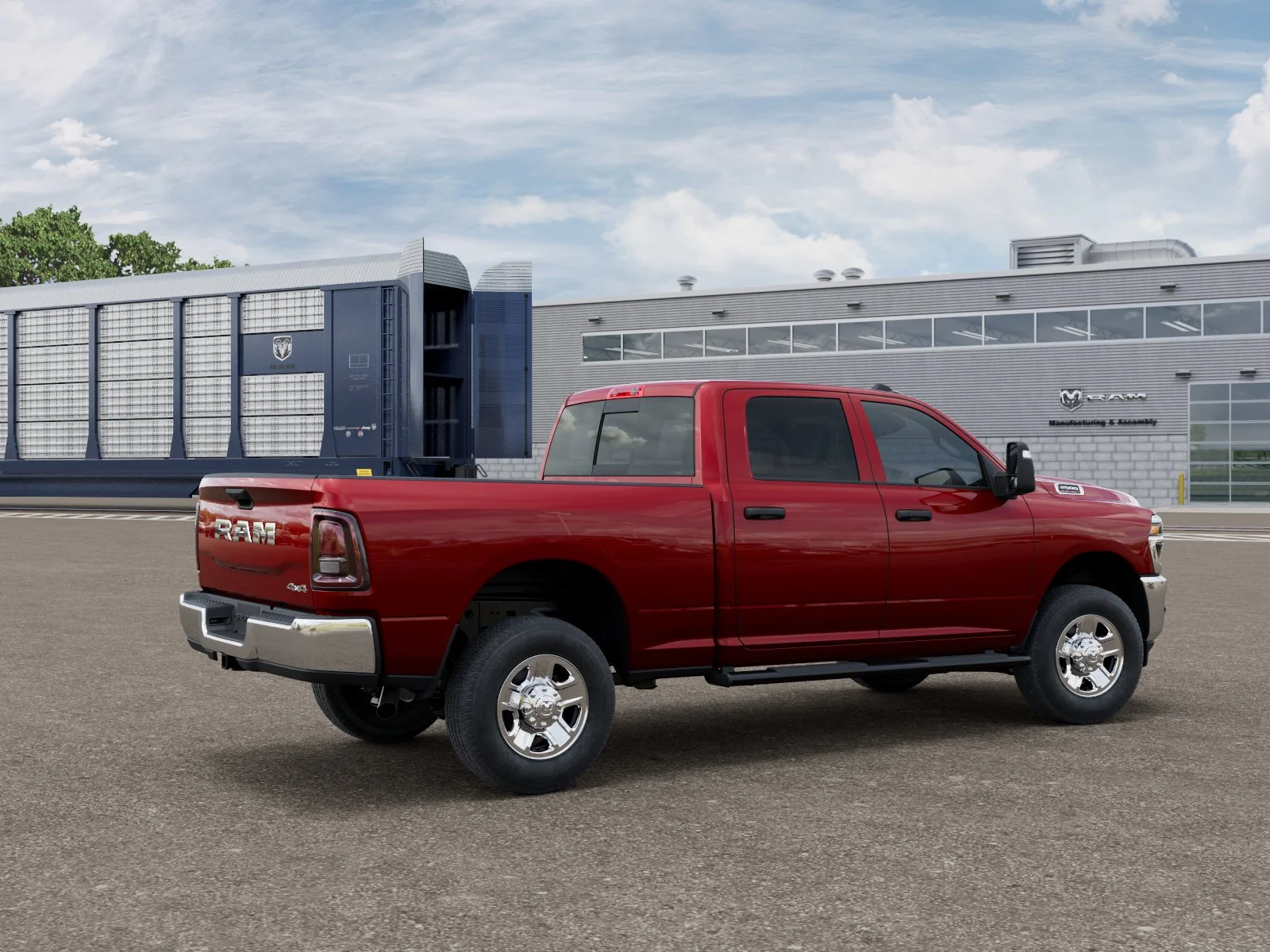 New 2026 Molten Red Pearl-Coat Exterior Paint RAM TRADESMAN image 2