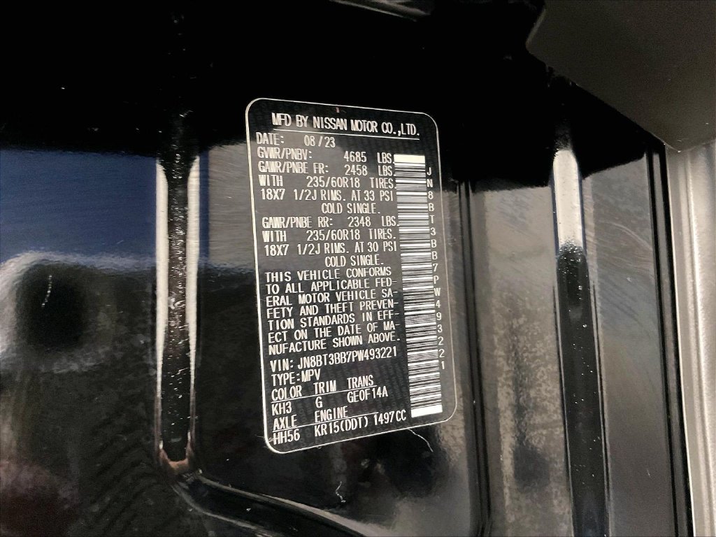 Used 2023 Black Nissan SV image 37