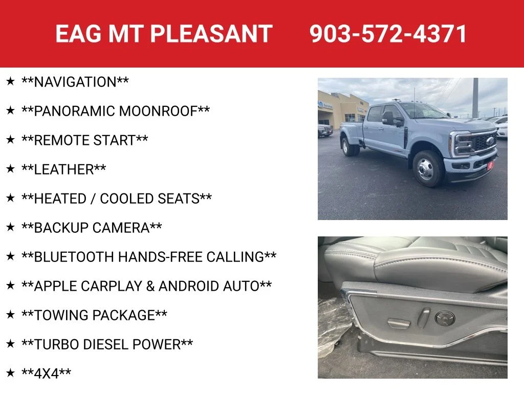 New 2026 Glacier Gray Metallic Tri-Coat Ford F-350® Platinum® image 4