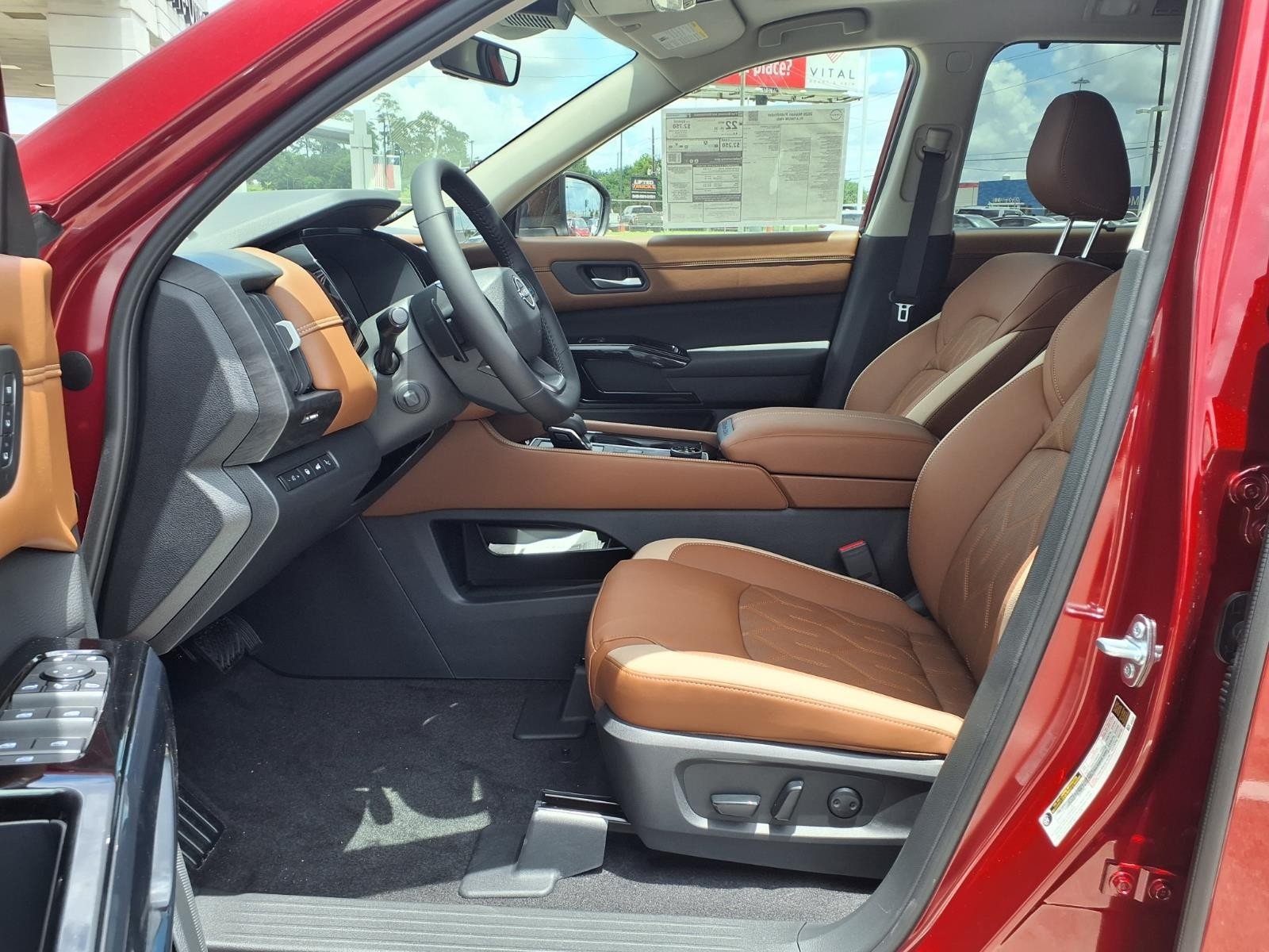 2026 Nissan Pathfinder Platinum Red at Robbins Nissan