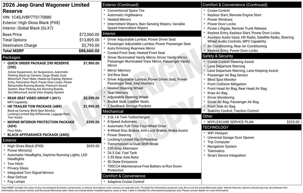 New 2026 High Gloss Black Exterior Paint Jeep Limited Reserve image 28
