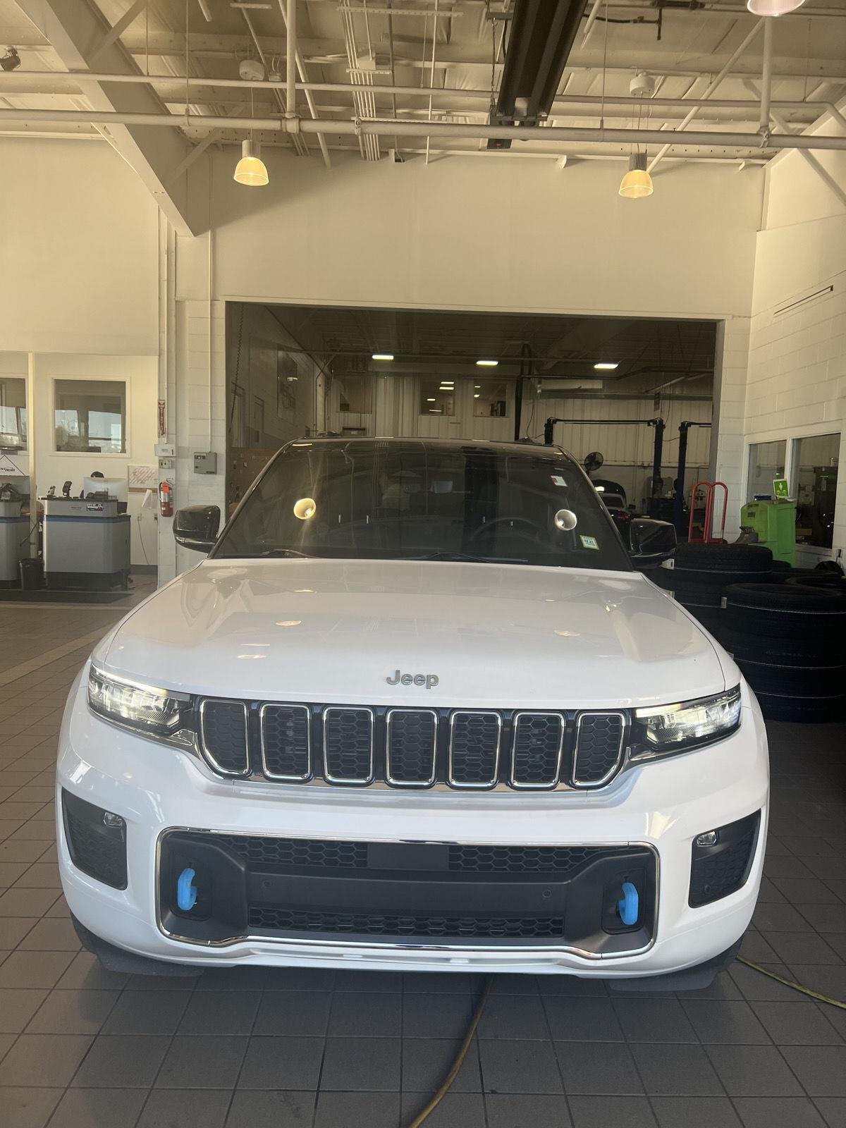 Used 2024 Bright White Clearcoat Jeep Overland image 45