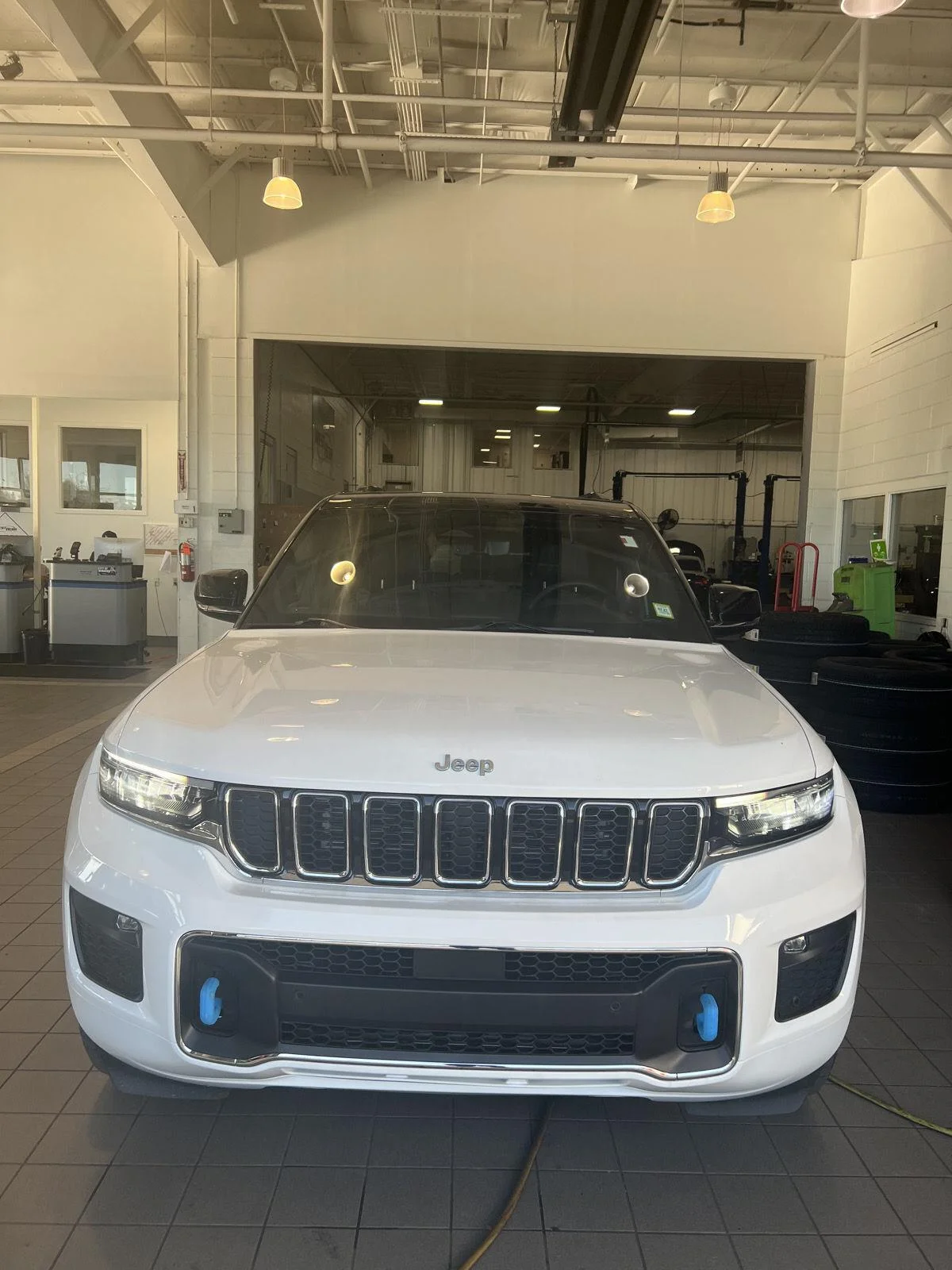 Used 2024 Bright White Clearcoat Jeep Overland image 45