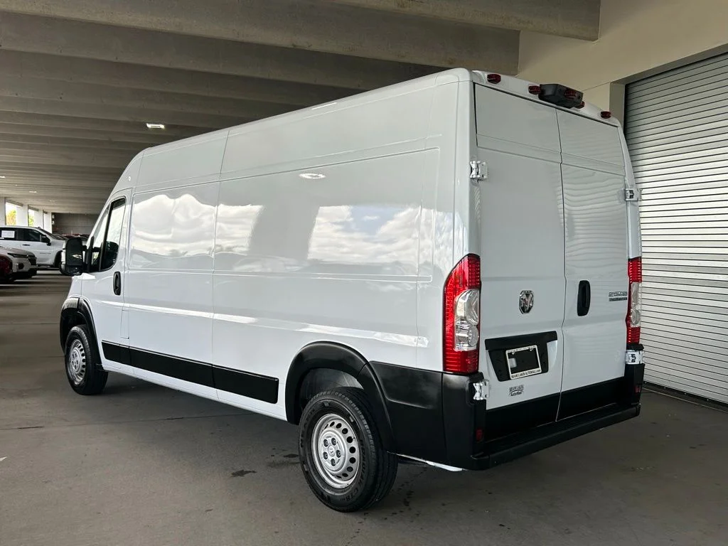 Used 2025 Bright White Clearcoat Ram High Roof image 3