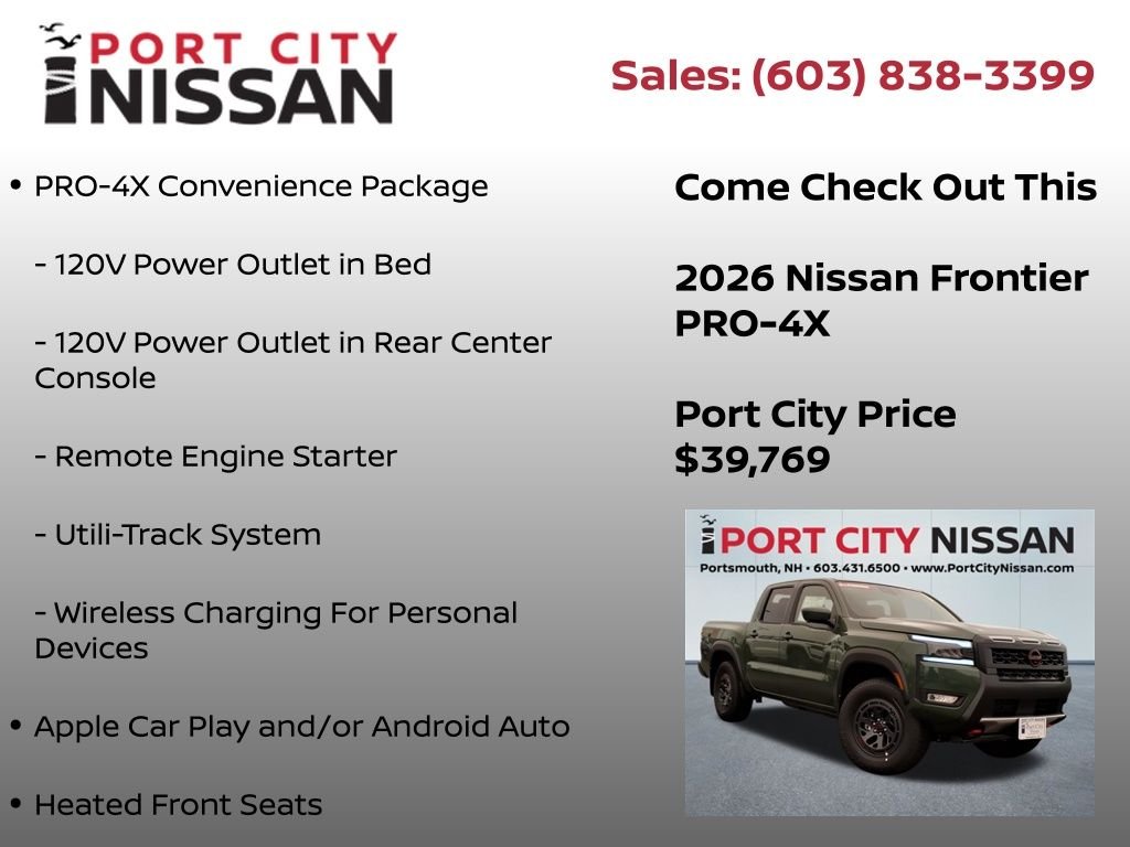 New 2026 Tactical Green Metallic Nissan Crew Cab PRO-4X® image 12