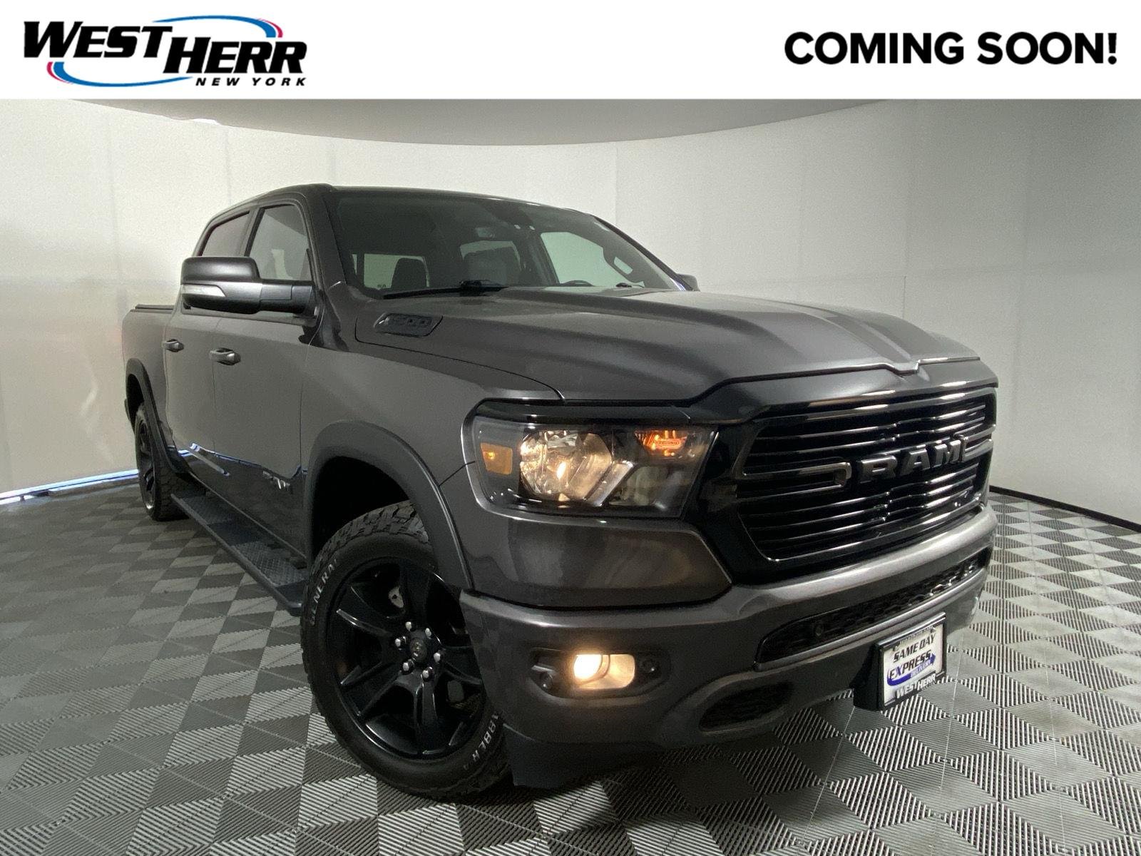Used 2020 Granite Crystal Metallic Clearcoat Ram Big Horn image 1