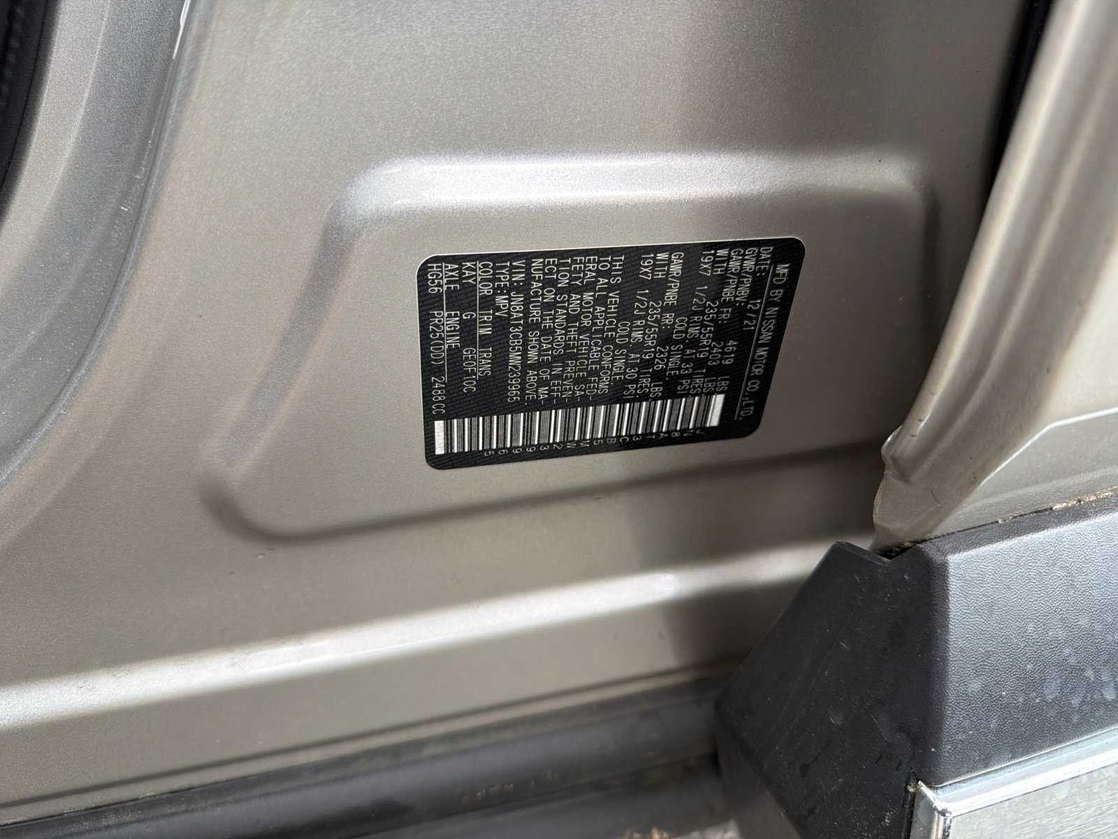 Used 2021 Champagne Silver Metallic Nissan SL image 20