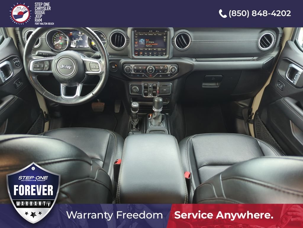 Used 2022 Beige Jeep Unlimited Sahara 4xe image 14