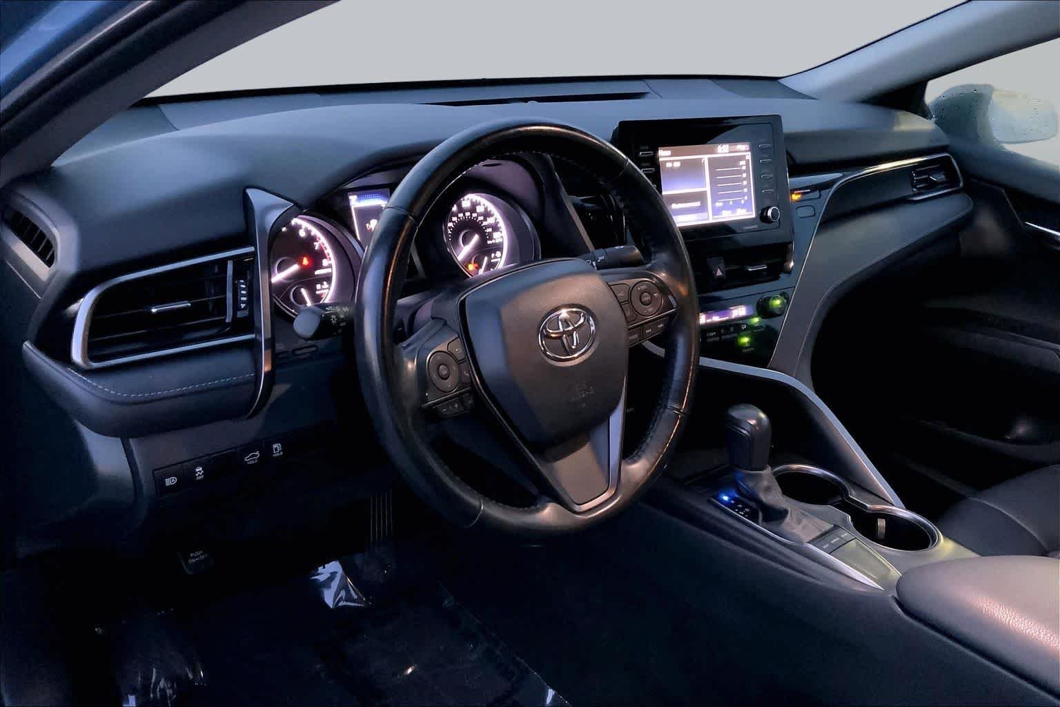 Used 2024 Cavalry Blue Toyota SE image 17