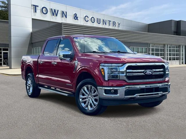 Certified Used 2025 Red Ford Lariat image 1