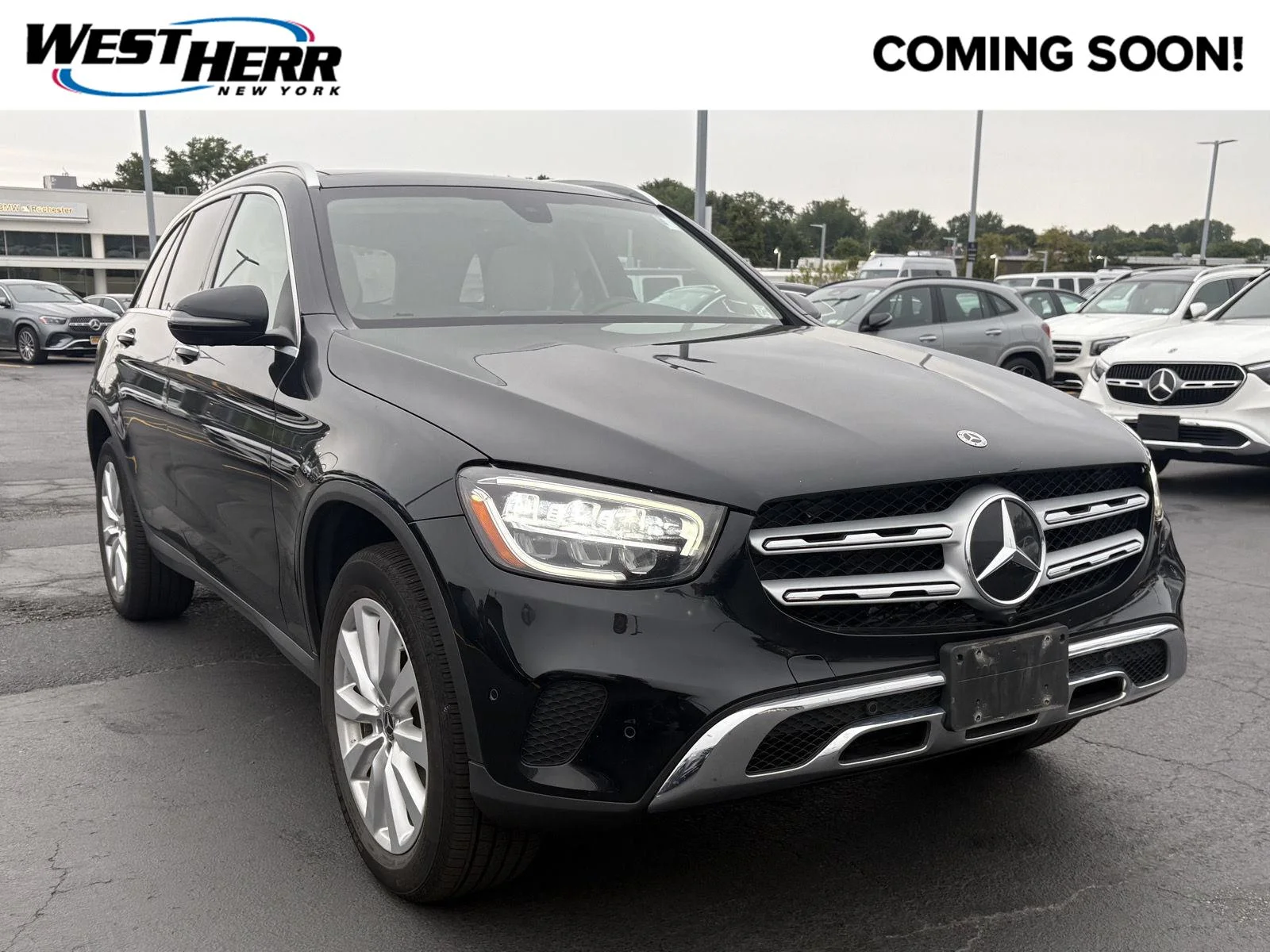 Used 2021 Black Mercedes-Benz GLC 300 image 1