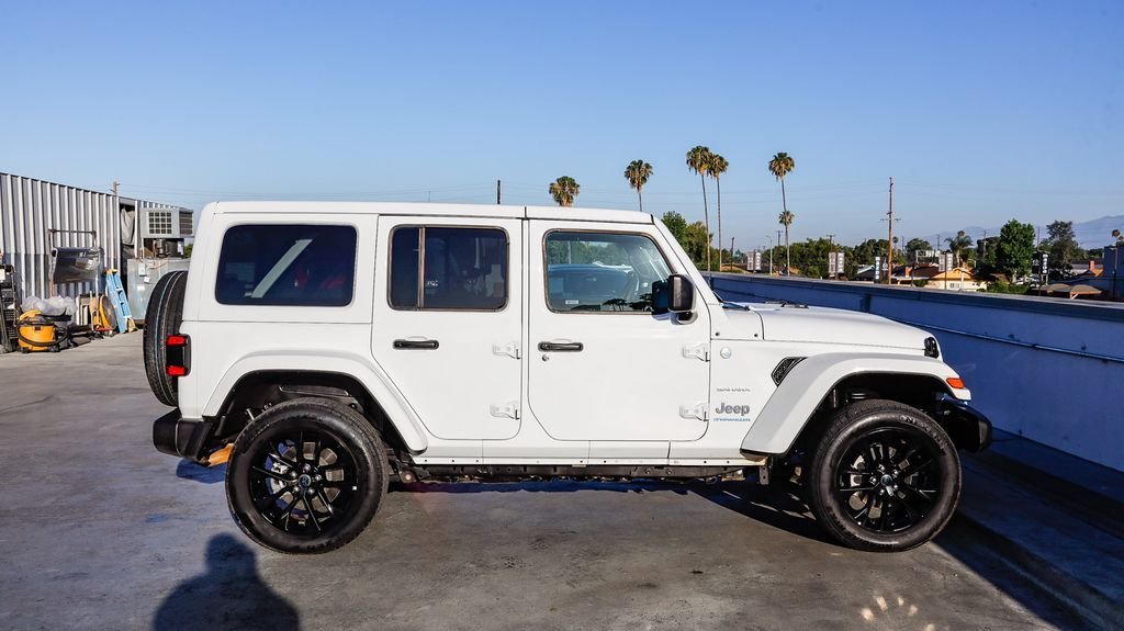 Used 2024 Bright White Clearcoat Jeep Sahara 4xe image 13