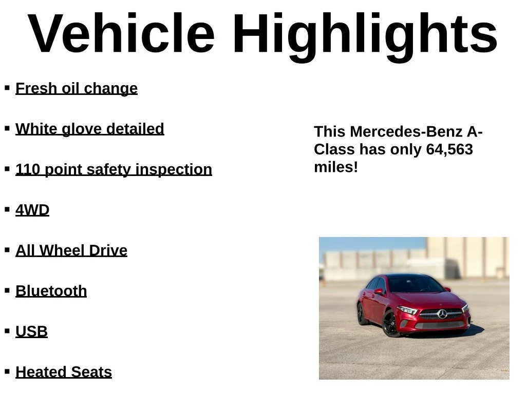 Used 2021 Red Mercedes-Benz A 220 image 10
