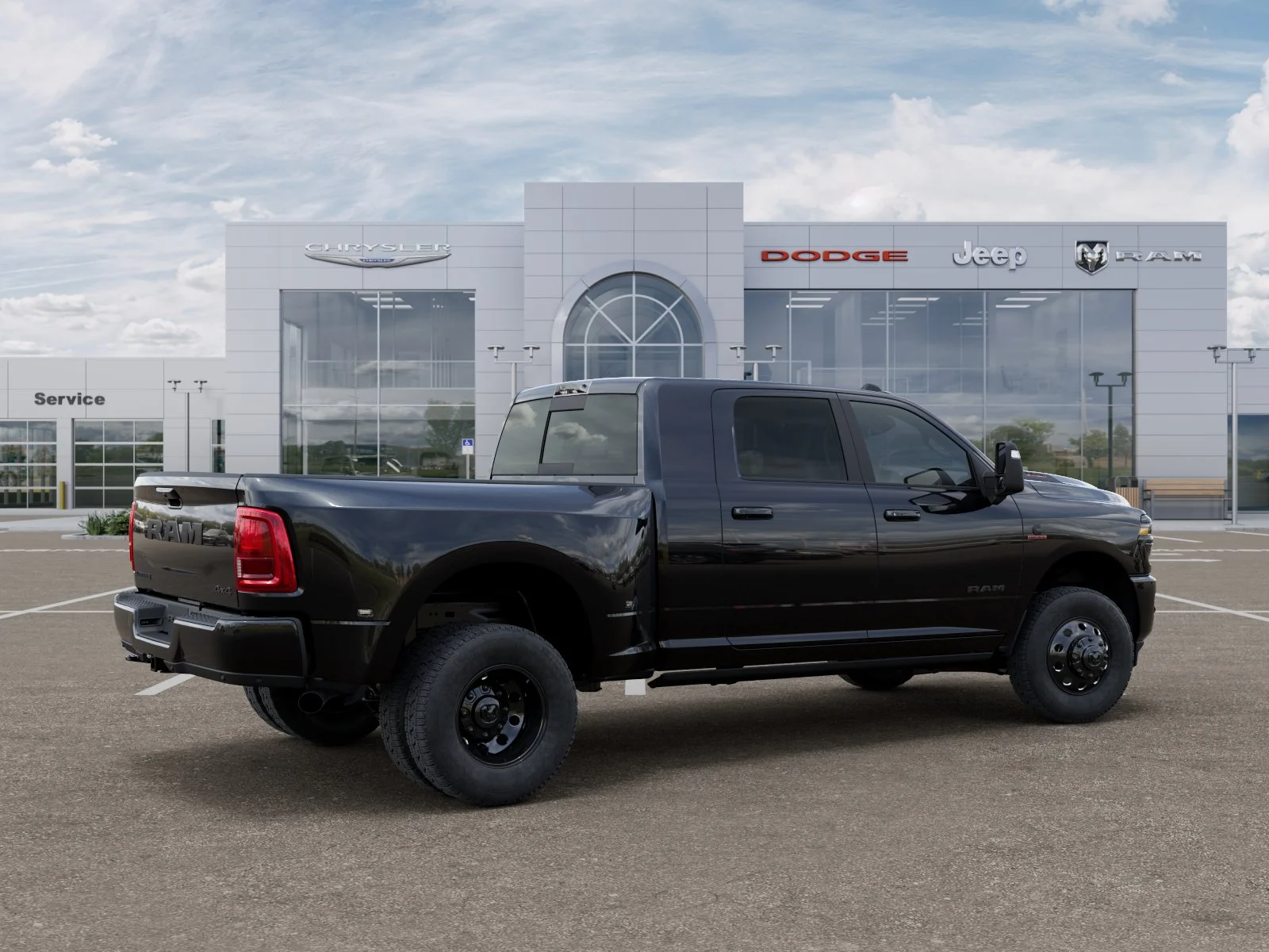 New 2026 Diamond Black Crystal Pearl-Coat Exterior Paint RAM Laramie image 32