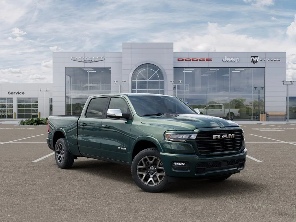 New 2026 Serrano-Green Metallic Exterior Paint RAM Laramie image 5