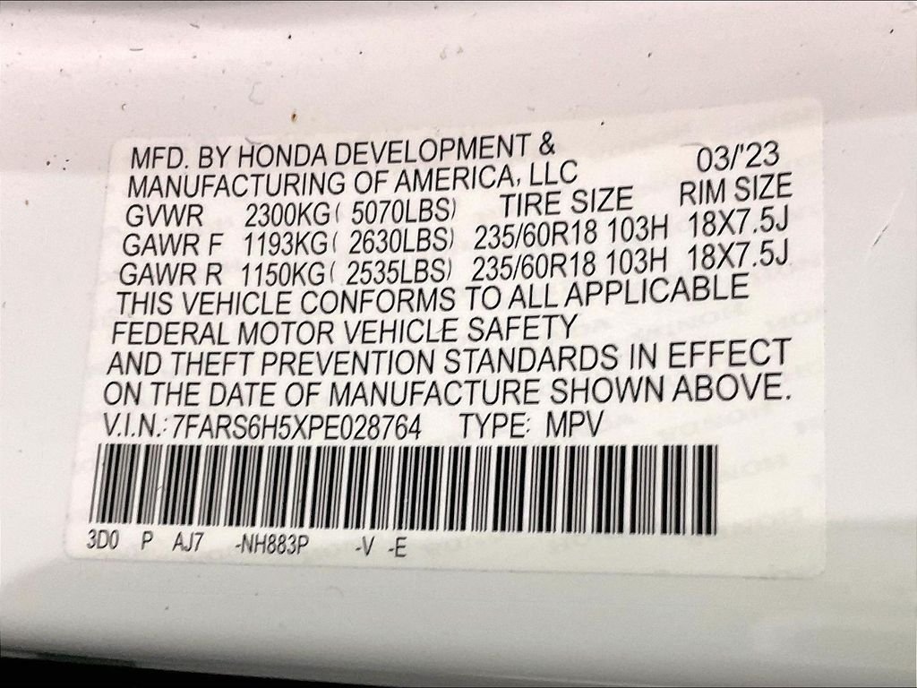 Used 2023 White Honda Sport image 36