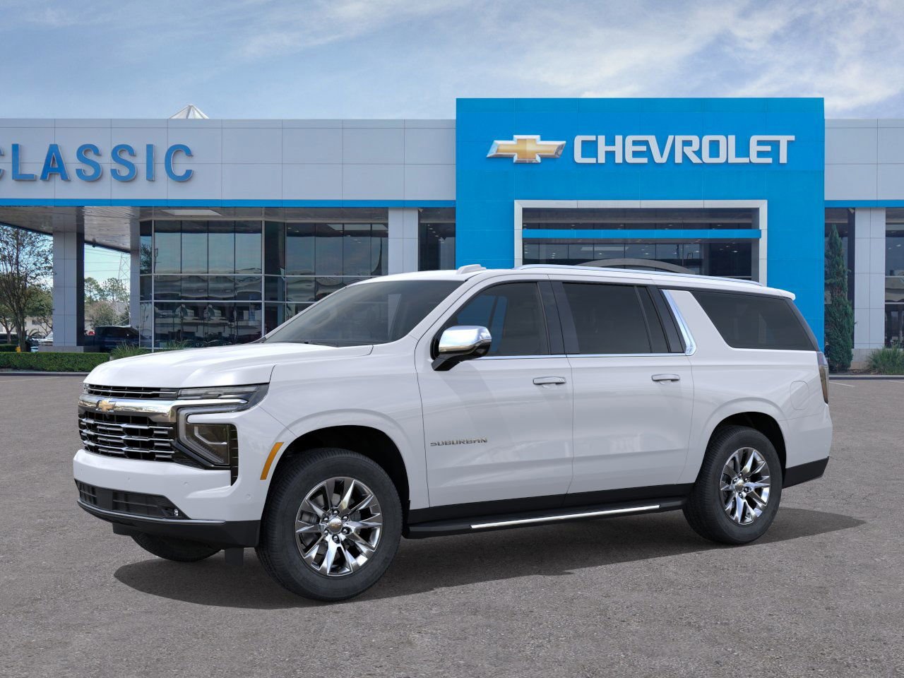 2026 Chevrolet Suburban Premier White at Classic Elite Chevrolet Hwy 6