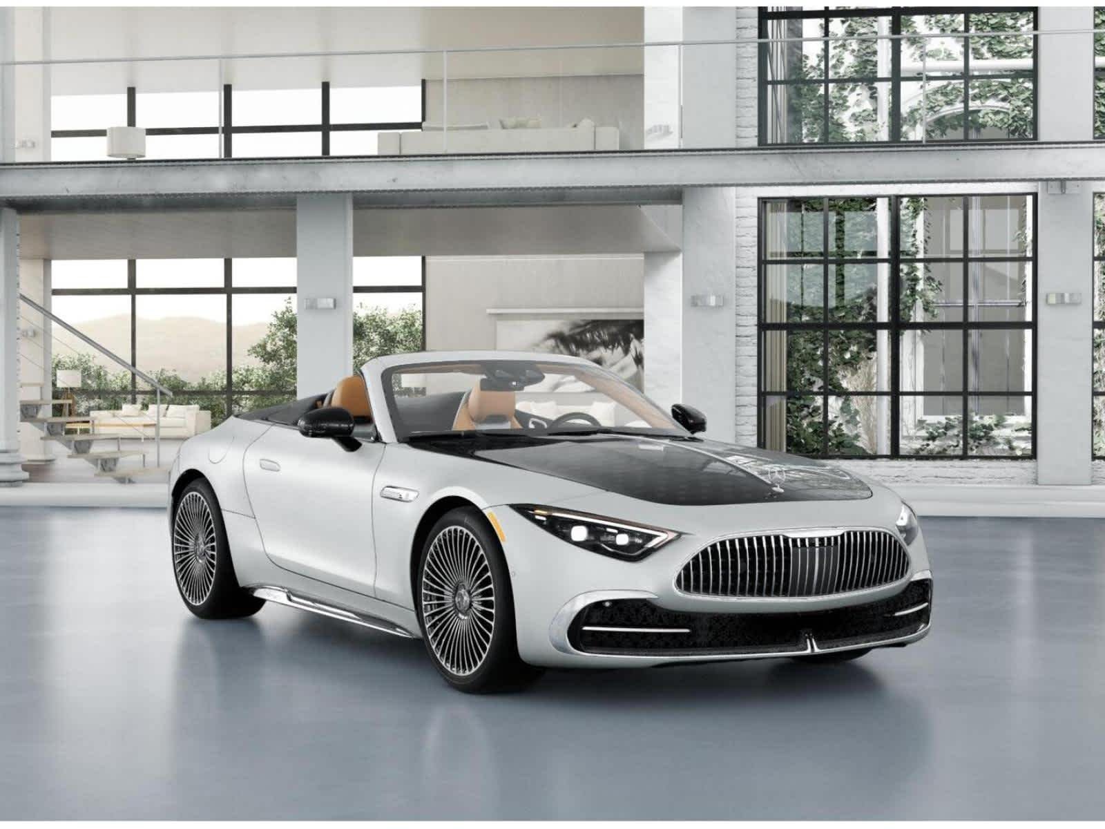 New 2027 MANUFAKTUR Moonlight White Magno Mercedes-Benz Maybach SL 680 Monogram Series image 10