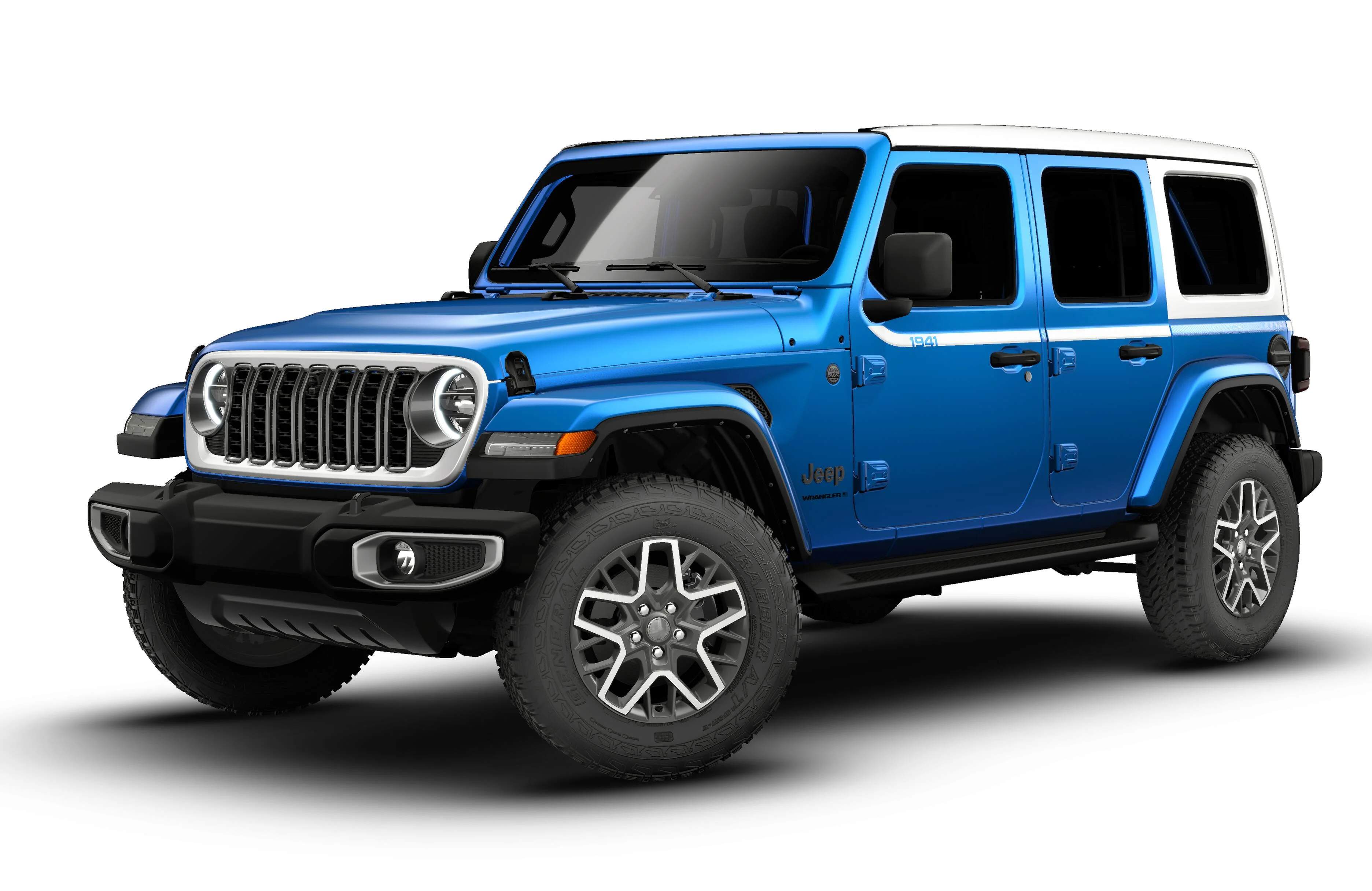 New 2026 Hydro Blue Pearl-Coat Exterior Paint Jeep Sahara image 1