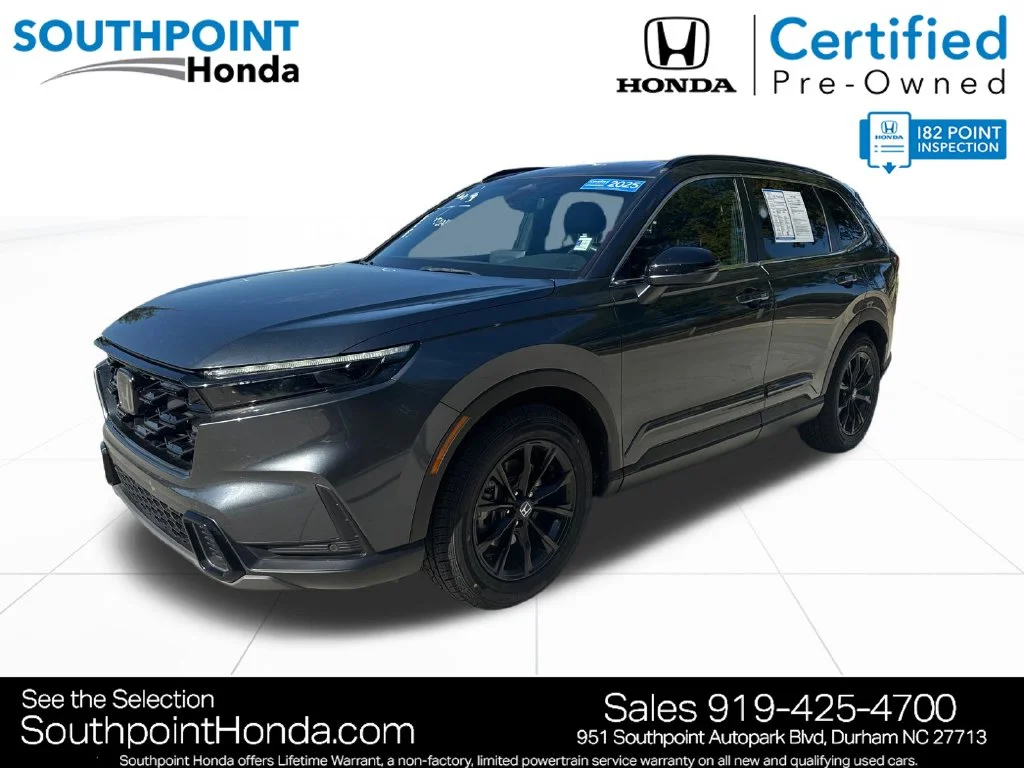 Certified Used 2025 Meteorite Gray Metallic Honda HYBRID 2WD SPORT-L image 3
