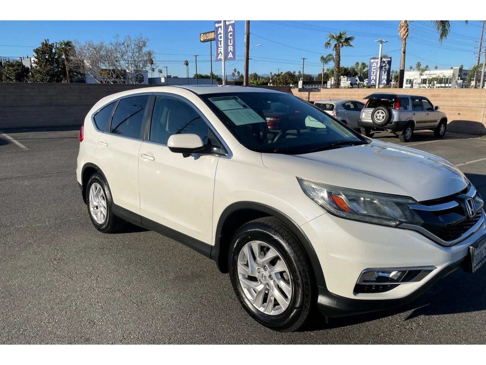 Used 2015 White Diamond Pearl Honda EX image 7