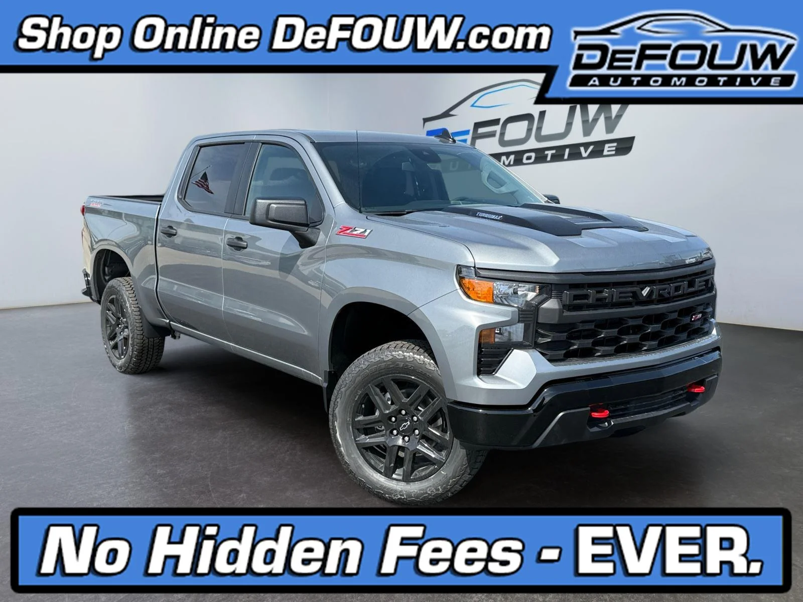 New 2026 Sterling Gray Metallic Chevrolet Custom Trail Boss image 1