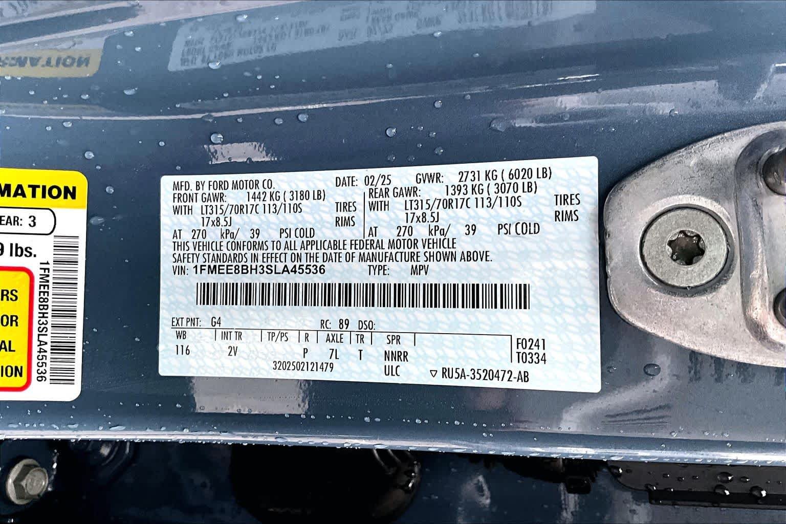 Used 2025 Azure Gray Metallic Tri-Coat Ford Outer Banks image 34