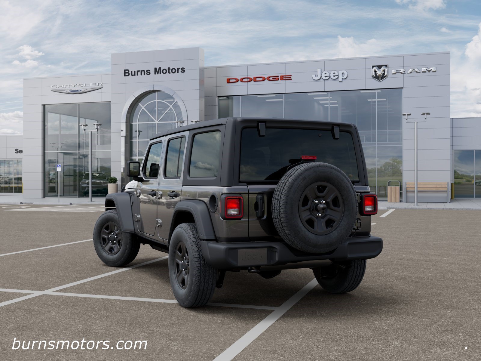 New 2026 Granite Crystal Metallic Clear-Coat Exterior Paint Jeep Sport 4-Door image 3