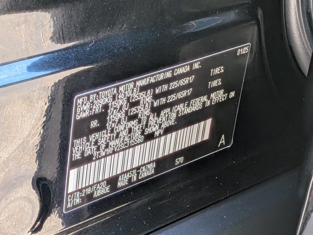 Used 2025 Black Toyota XLE image 35