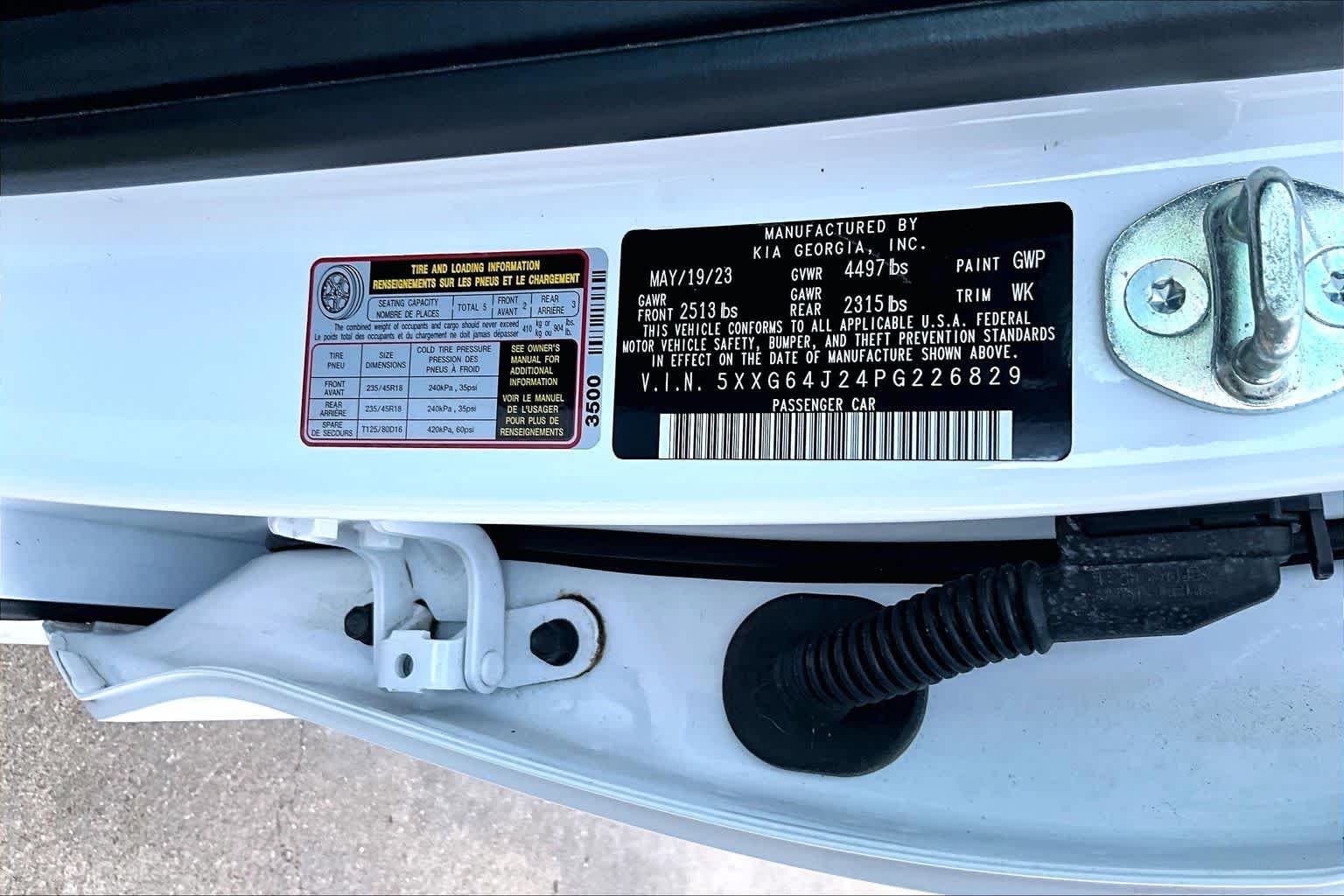 Used 2023 Glacial White Pearl Kia GT-Line image 34