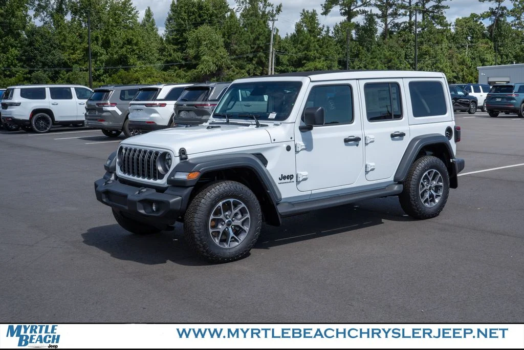 New 2026 Bright White Clear-Coat Exterior Paint Jeep Sport S image 2