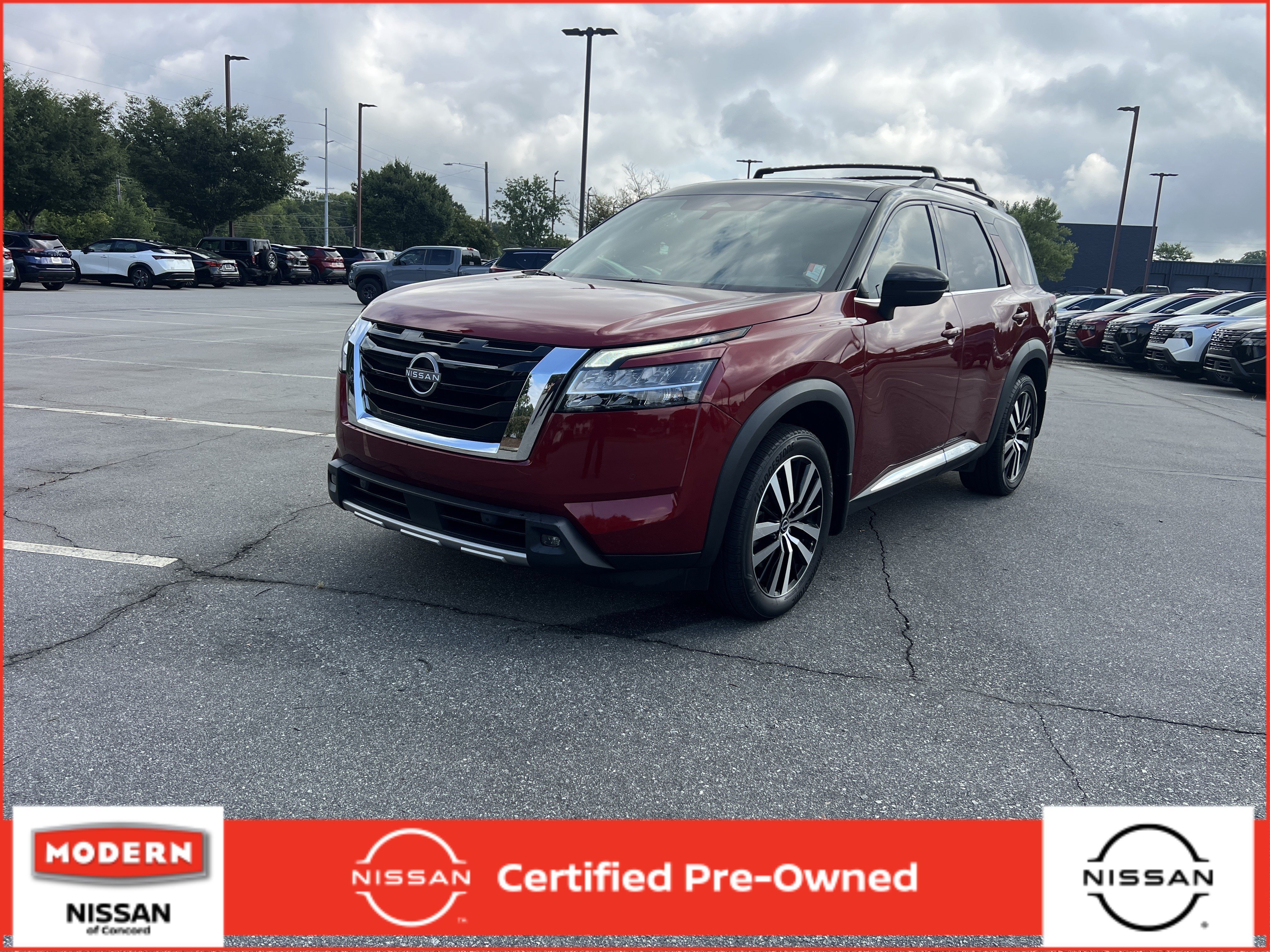 Certified Used 2023 Scarlet Ember Tintcoat/Super Black Nissan Platinum image 1
