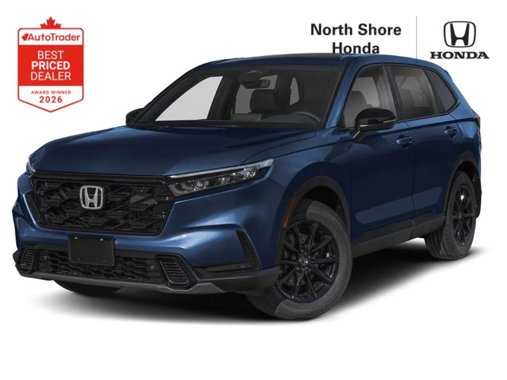 New 2026 Canyon River Blue Metallic Honda EX-L HYBRID Comfort and efficiency — beautifully c image 1