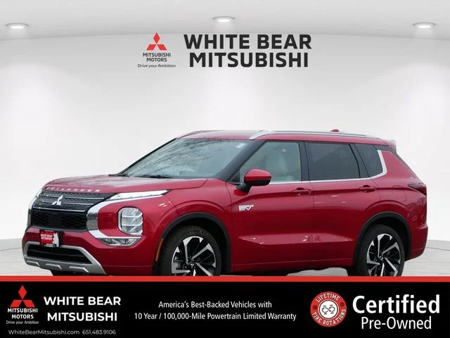Certified 2025 Mitsubishi Outlander Plug-in Hybrid SEL with VIN JA4T5WA97SZ008765 for sale in White Bear Lake, Minnesota