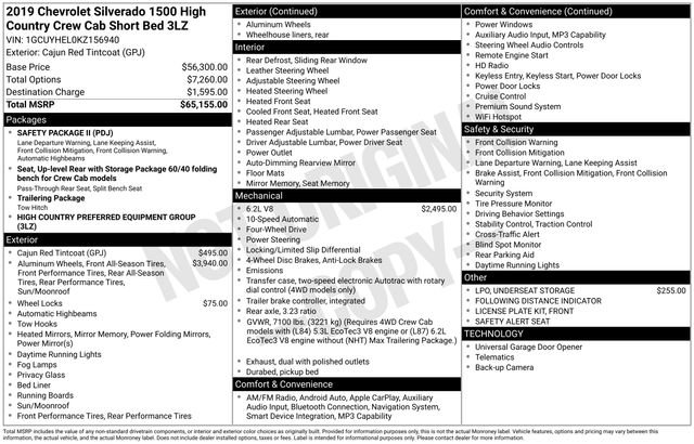 Used 2019 Red Chevrolet High Country image 30