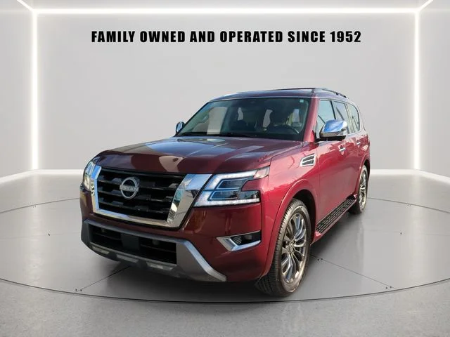 Certified Used 2024 Red Nissan Platinum image 2