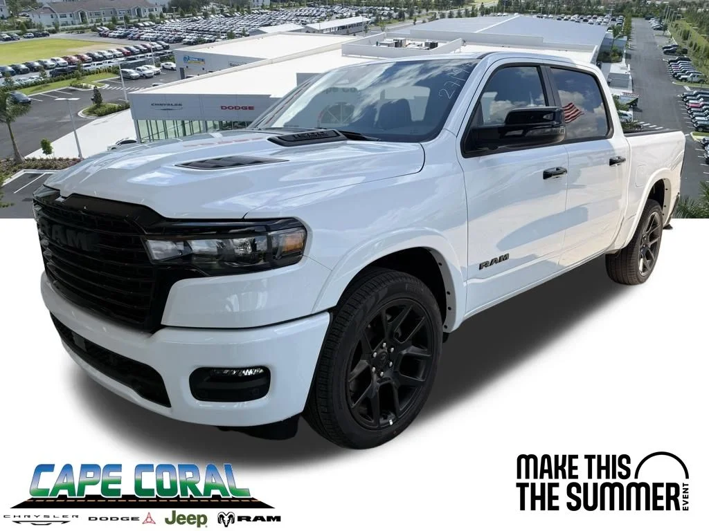 New 2026 Bright White Clear-Coat Exterior Paint RAM Laramie image 1