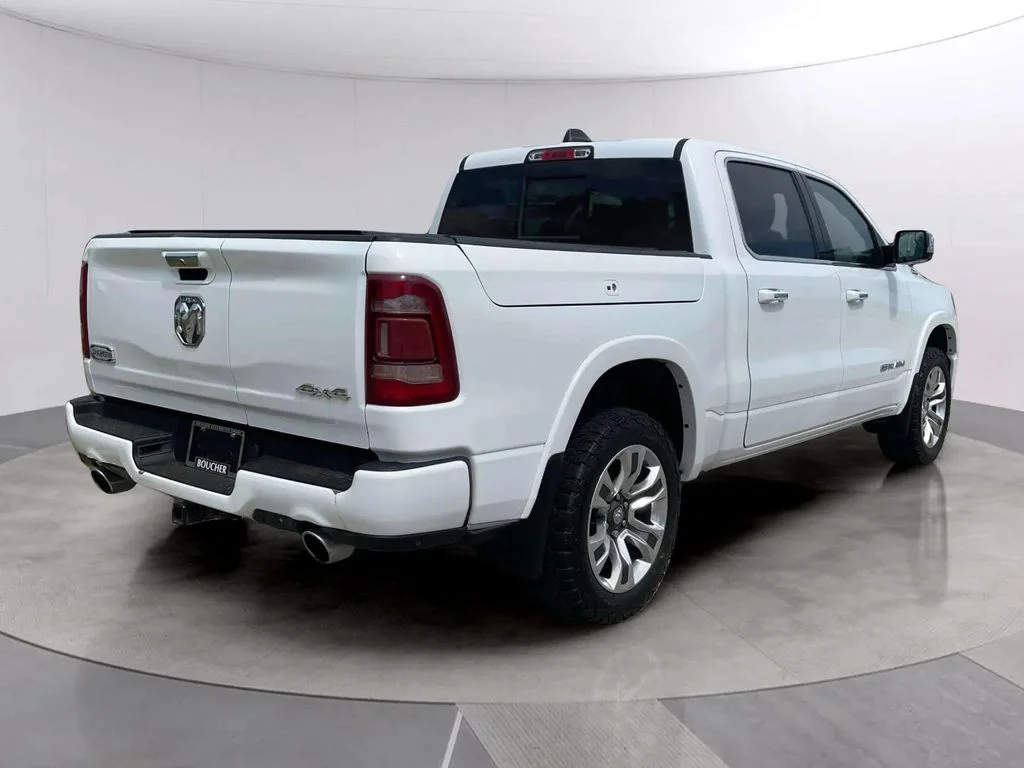 Used 2020 Bright White Clearcoat Ram Laramie Longhorn image 5