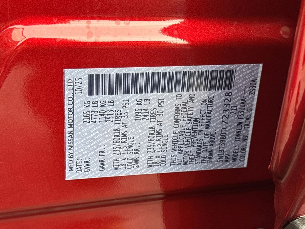 New 2026 Red Nissan SV image 31