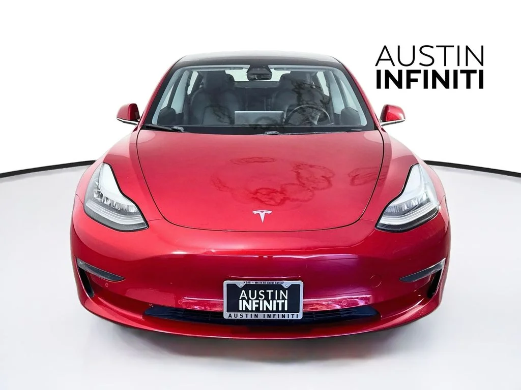 Used 2020 Red Tesla Standard image 2