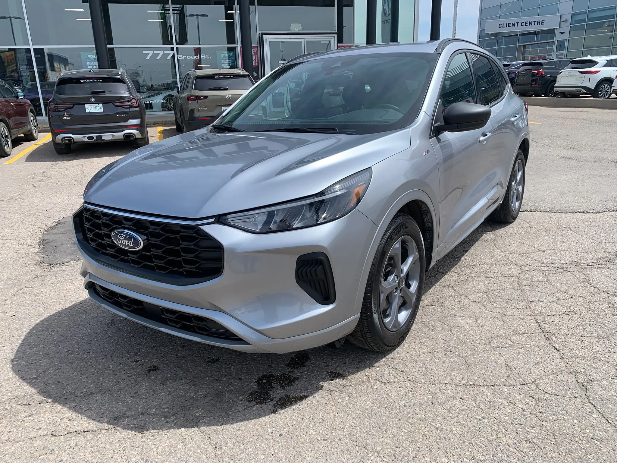 Certified Used 2023 Iconic Silver Metallic Ford ST-Line AWD*Remote Start | Htd Seats | Htd Wheel | Blind Spot Detection | Lane Keep Assist | CarPlay image 3