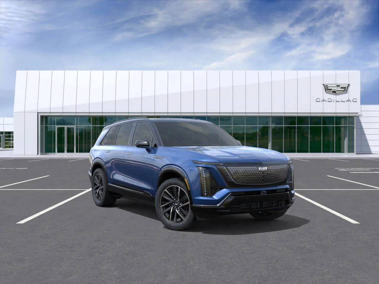 Opulent Blue Metallic 2026 Cadillac VISTIQ Sport AWD SUV / Crossover All-Wheel Drive 1-Speed Automatic