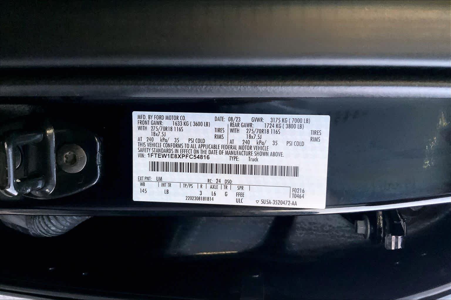 Used 2023 Agate Black Metallic Ford Tremor image 29