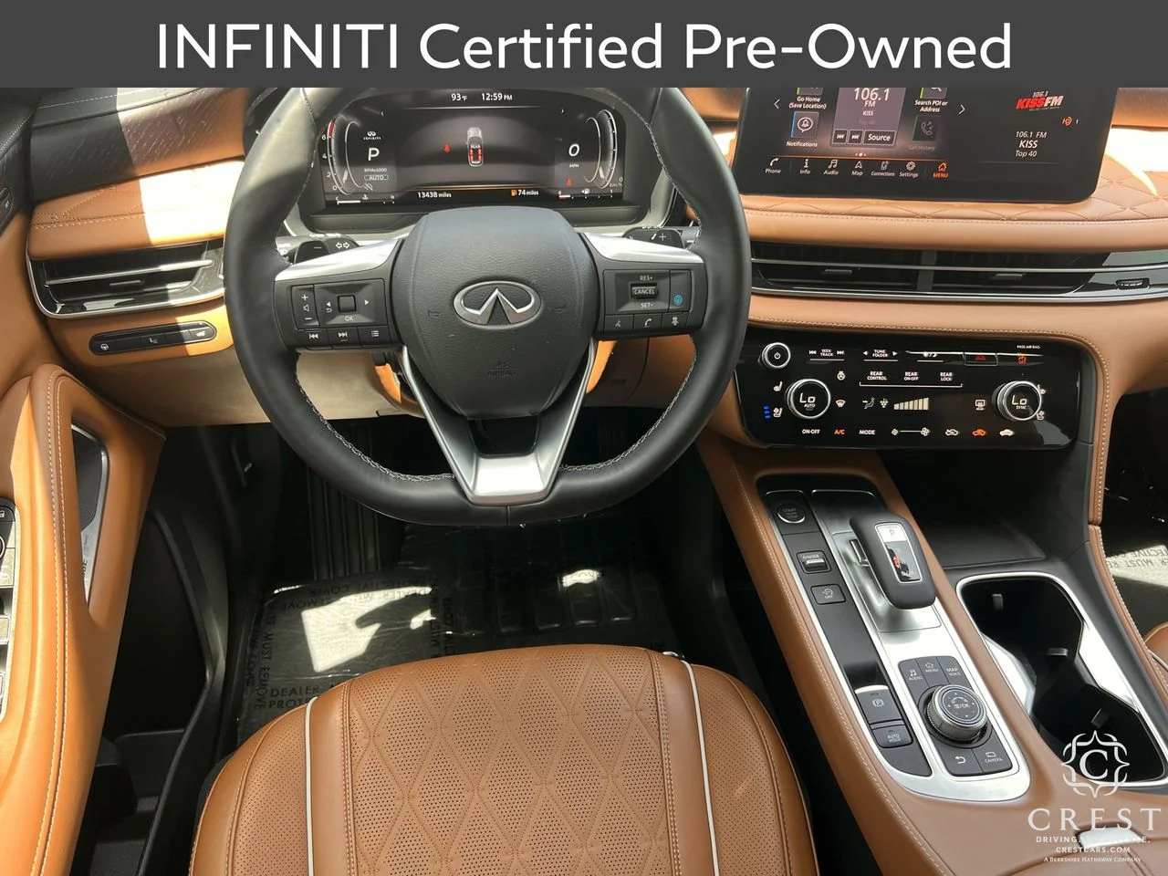 Certified Used 2025 Moonbow Blue Black Obsidian INFINITI AUTOGRAPH image 14
