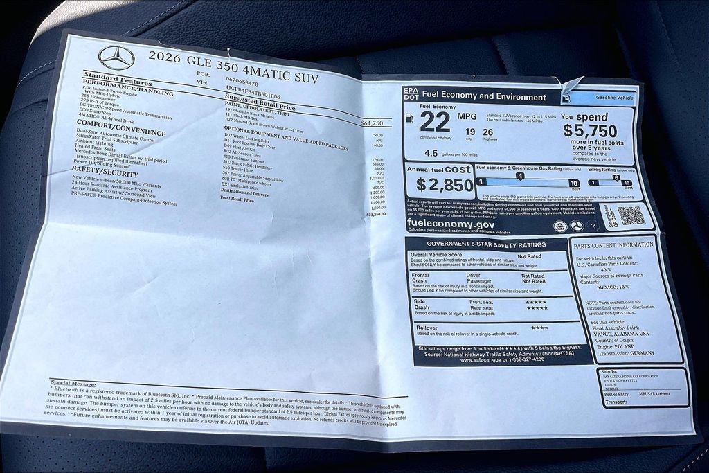 2026 Mercedes-Benz GLE GLE350 - Photo 22