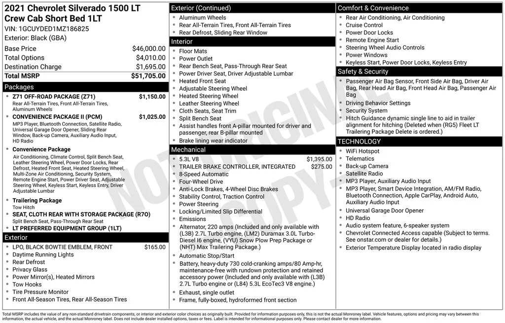 Used 2021 Black Chevrolet LT image 3