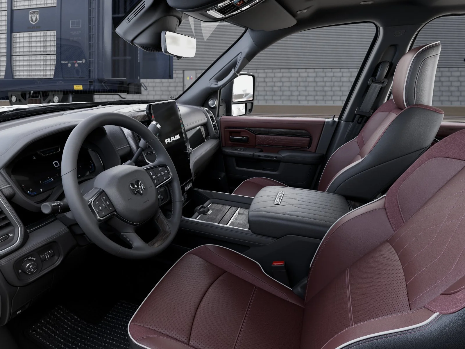 New 2026 Diamond Black Crystal Pearlcoat Ram Limited image 22