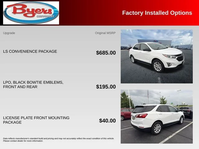Used 2020 White Chevrolet LS image 10