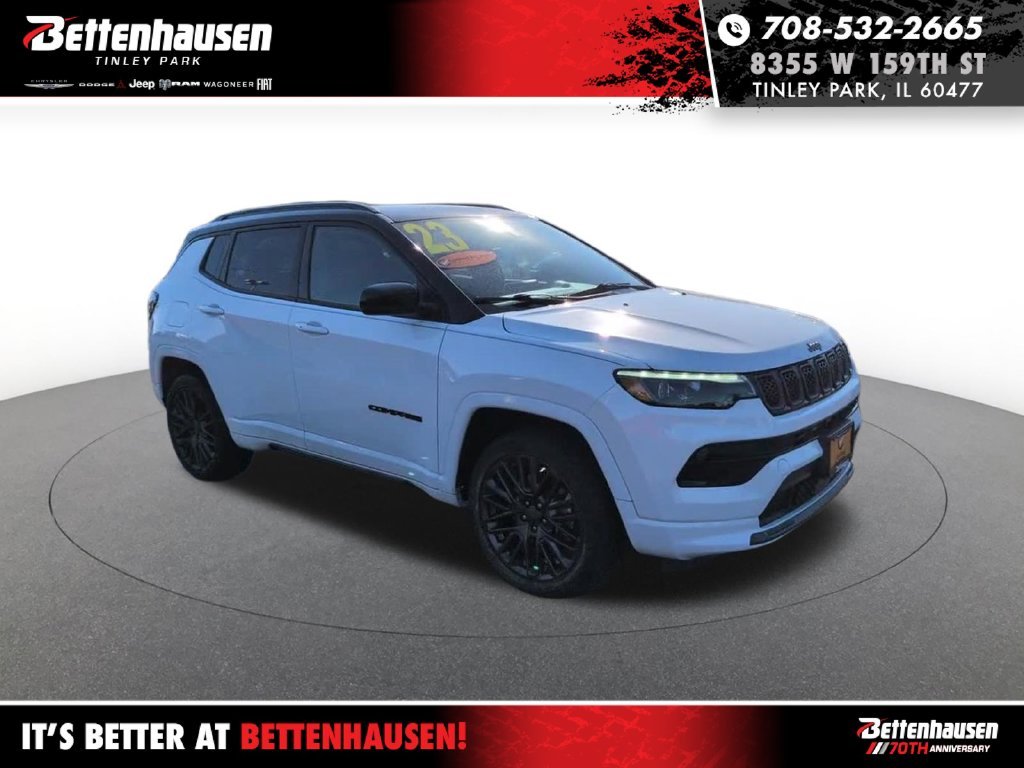 Certified Used 2023 Bright White Clearcoat Jeep High Altitude image 3