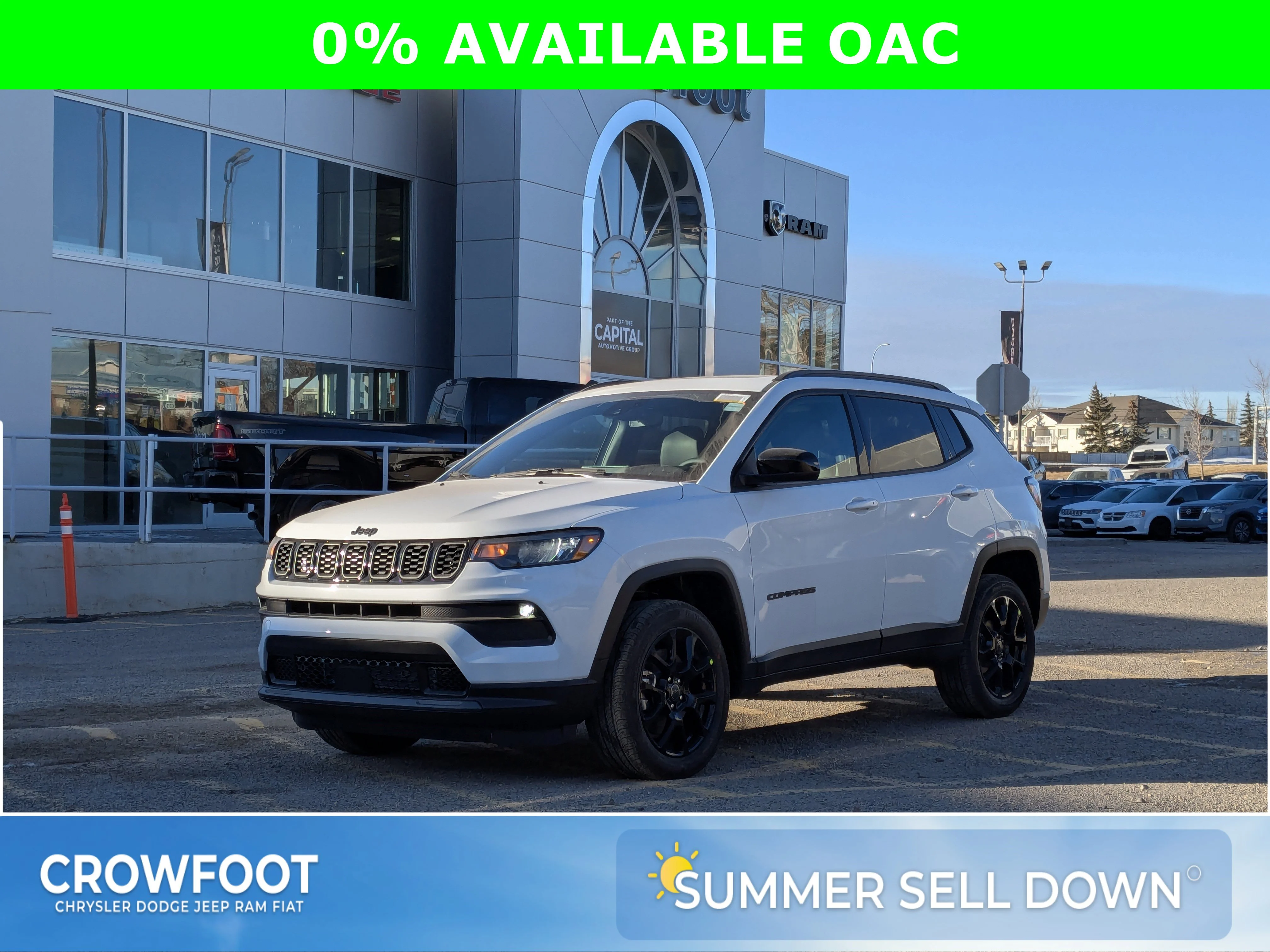 New 2026 White Jeep North - Altitude Special Edition/18Black Wheels image 1